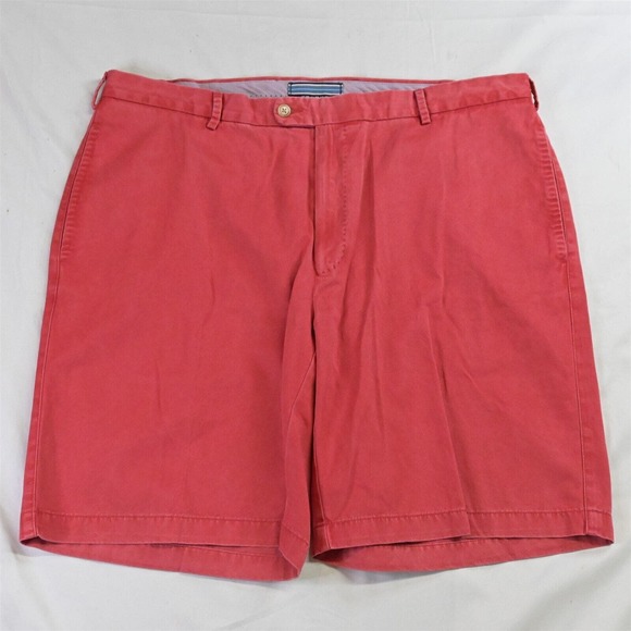 Peter Millar 38 x‎ 9" Red MC00B31 Winston Washed Twill Chino Shorts - Picture 1 of 5